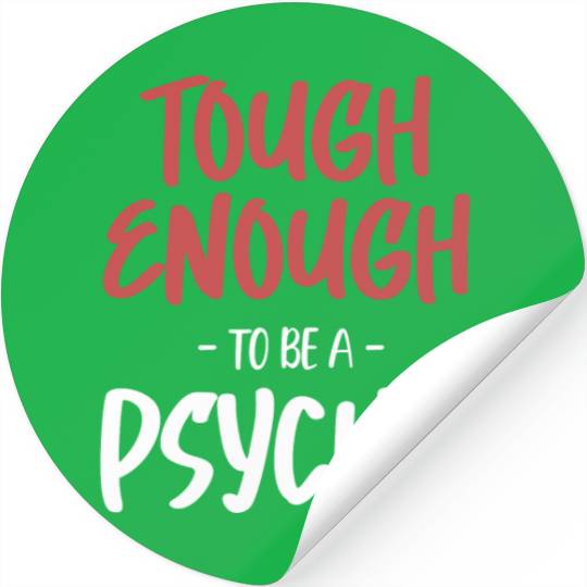 Tough Enough To Be A Psychic Celestial Card Stickers