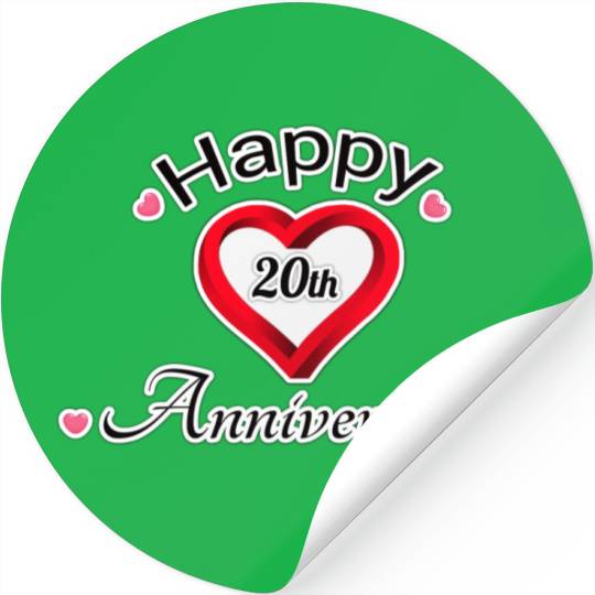 anniversary 20th Stickers