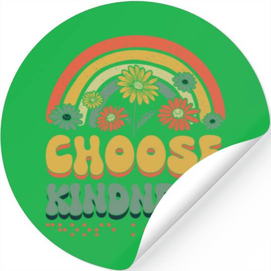 Choose Kindness Braille Alphabet Braille Language Stickers