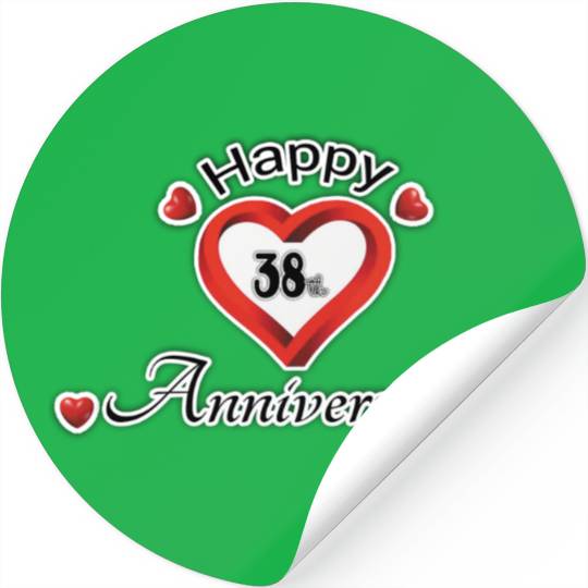 anniversary 38th Stickers