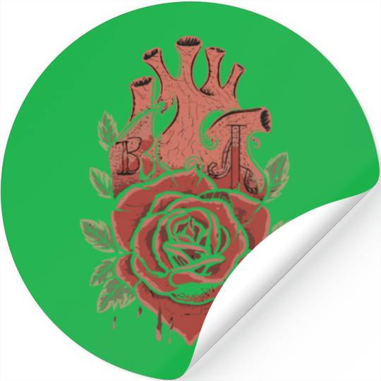 Bloody Rose Gothic Valentines day Stickers