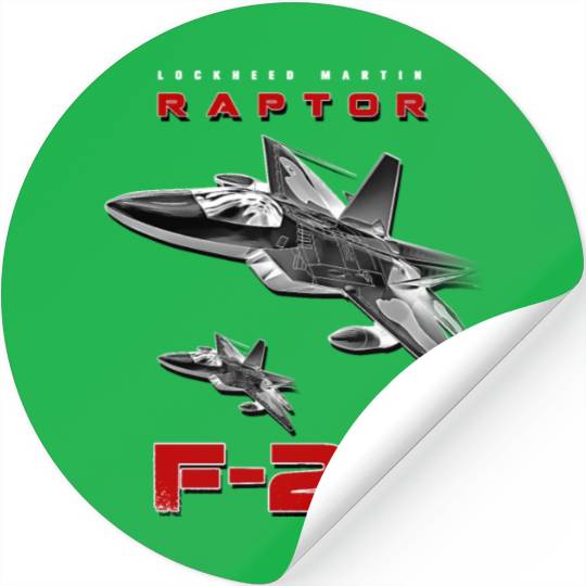 F-22 Raptor Fighterjet Us Air Force Warbird Stickers