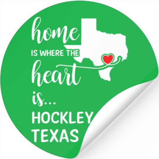 Hockley County Texas Is Where My Heart Is Gift Stickers