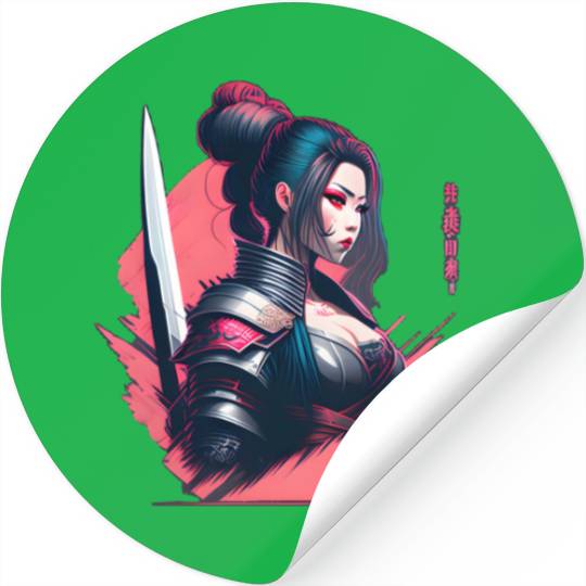 Cyberpunk Samurai Cyberpunk Stickers