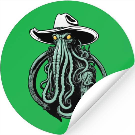Weird Wild West - Cthulhu Cowboy Stickers