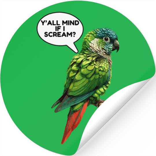 Green Cheeked Conure Meme Stickers