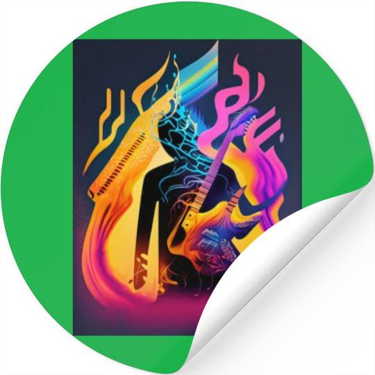 Dance Through Spectrum Immerse in Color and sound Stickers