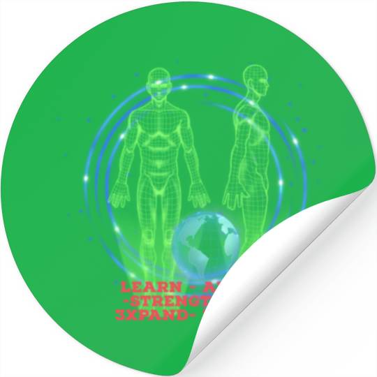 5 Steps to Growth (Evolution) Red Stickers