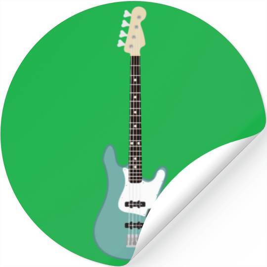 Seafoam Green Bass Stickers
