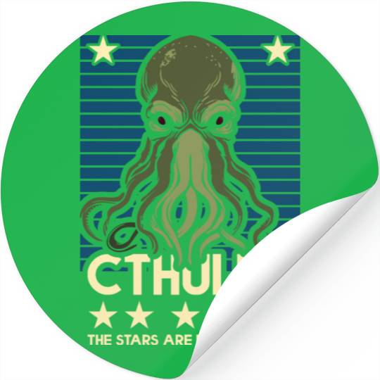 Cthulhu! The Stars are finally right! Stickers