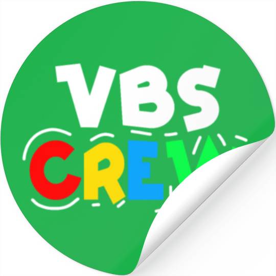 VBS Colorful Bible Vacation School Love Stickers