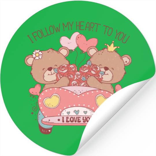 I Follow My Heart To You Stickers