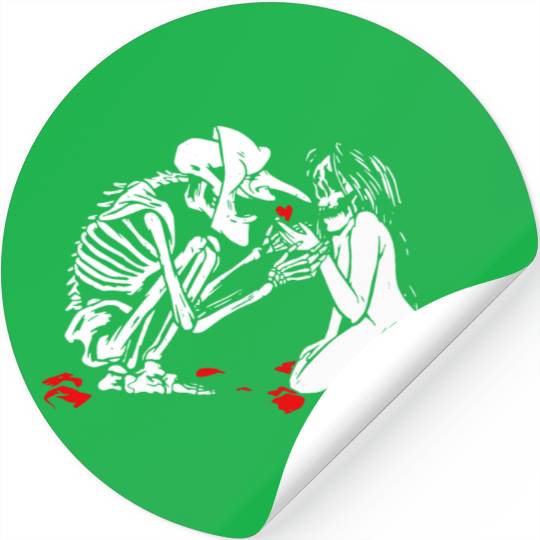 Occult Lover Death Card Goth Satanist Gothic Stickers