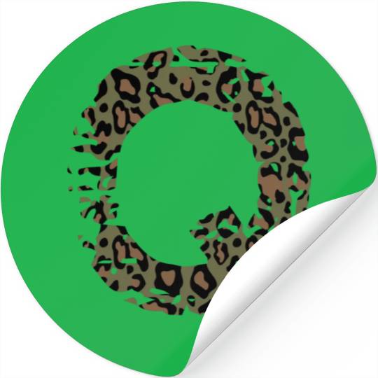 Q army camo design Stickers