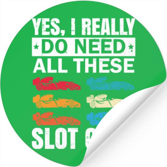 Slot Car Racing Toy RC Car Collector Stickers