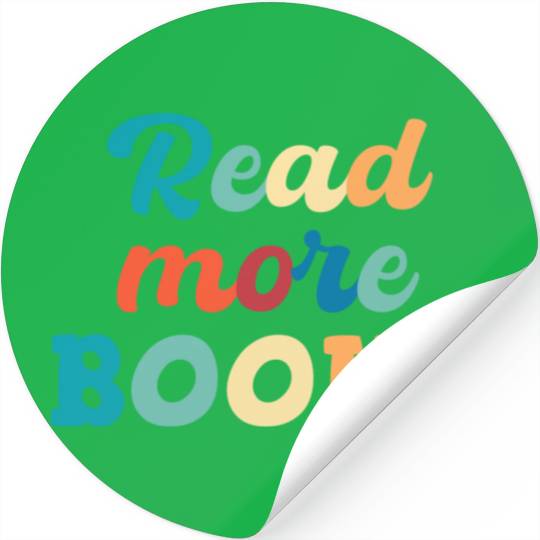 Read More Books Lover Bookworm Library Teachers Stickers