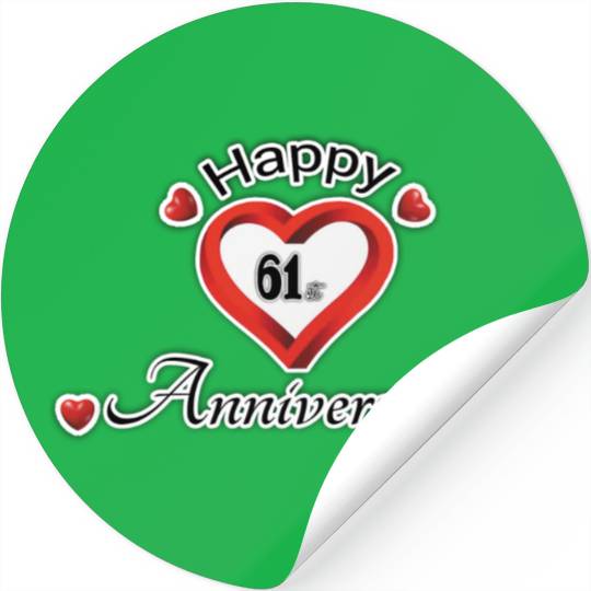 anniversary 61st Stickers