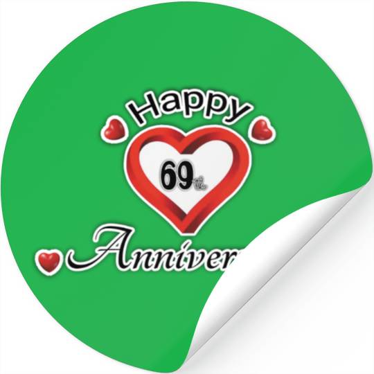 anniversary 69th Stickers