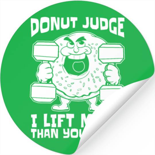 Fitness Donut Funny Donut Gym Stickers