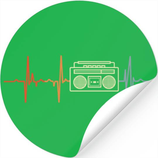 My Heart Beats For Hip Hop Music Stickers