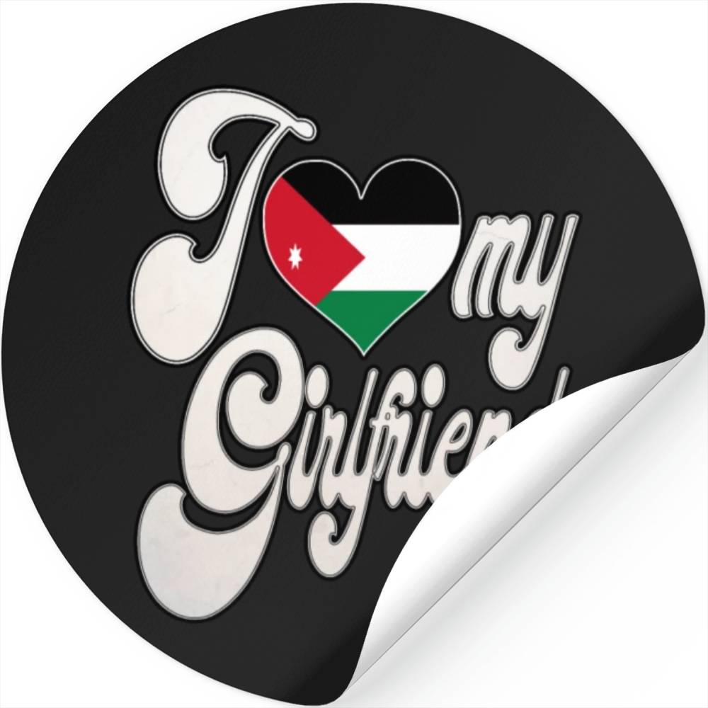JordanI Love My Jordanian Girlfriend Stickers
