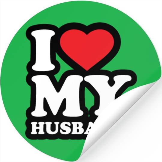 I love my husband Stickers