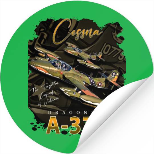Cessna A-37 Dragonfly American Light Attack Plane Stickers