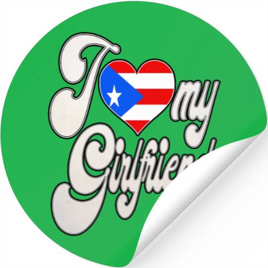 PRI Love My Puerto Rican Girlfriend Stickers