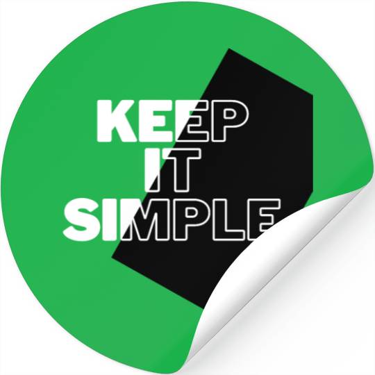 Simply Elegant: Keep It Simple Design Stickers