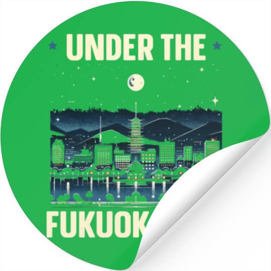 Fukuoka Japan Country Travel Vacation Japanese Stickers