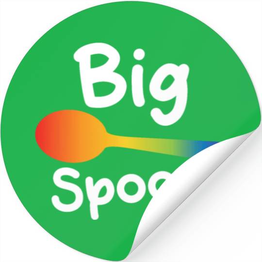 Big Spoon LGBT Pride Gay Lesbian Couple Matching Stickers