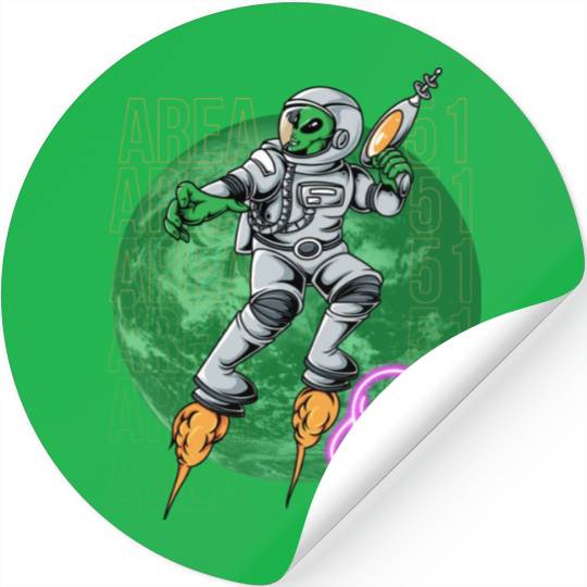 Area 51 Alien Stickers