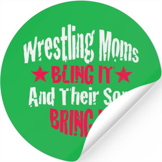 Blink it Wrestling Mom Passion Is Gift Stickers