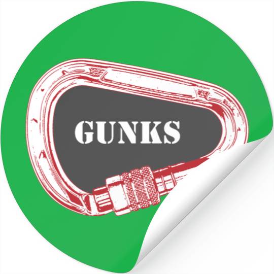 Gunks Rock Climbing Carabiner Stickers