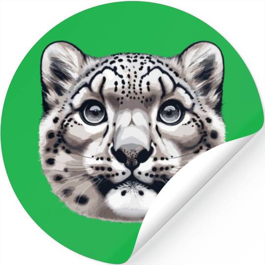 Snow Leopard Leopard White Leopard Stickers