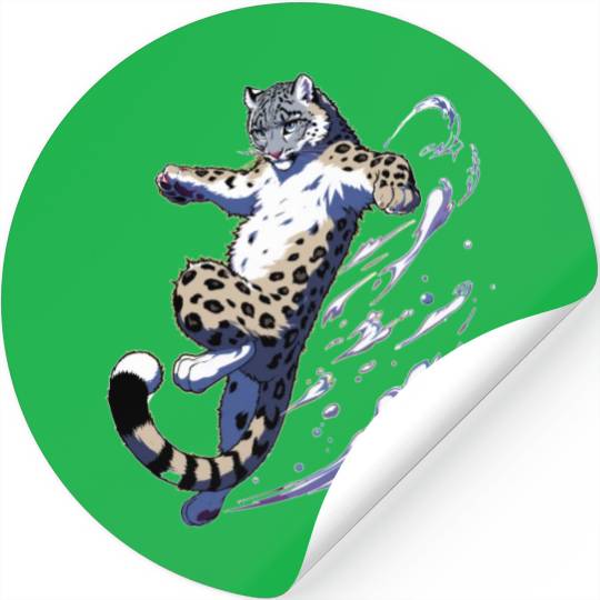 Snow Leopard Leopard White Leopard Stickers