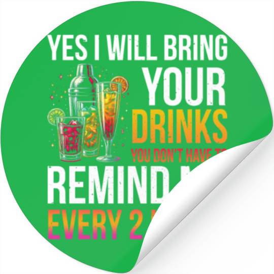 Bartender funny Bartending Stickers