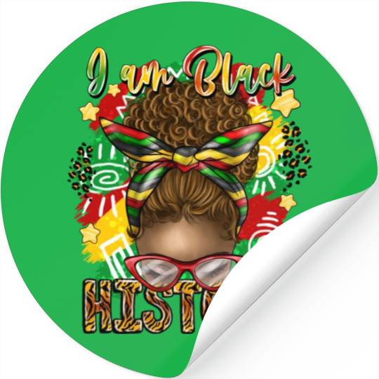 I Am Black History Stickers