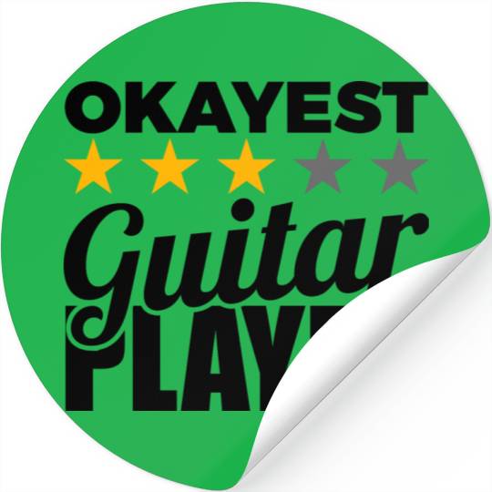 Average Guitar Player Stickers