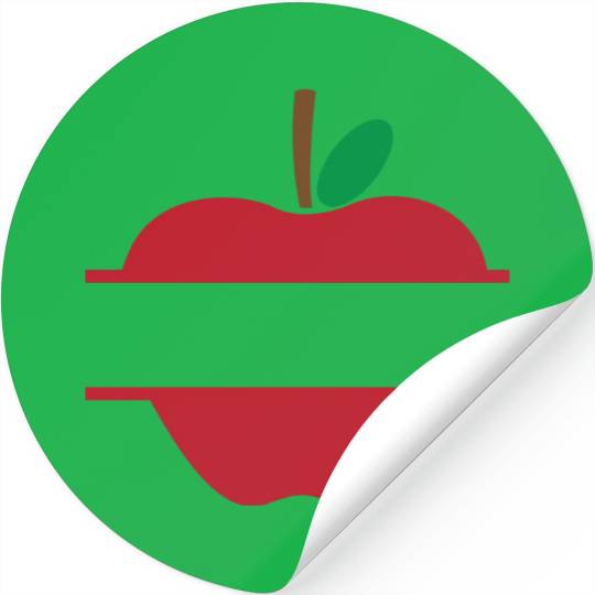 Teacher Monogram, teacher name Stickers