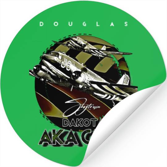 Douglas AKA C-47 Dakota Skytrain Military Version Stickers