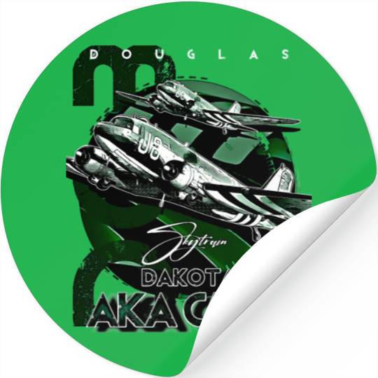 Douglas AKA C-47 Dakota Skytrain Military Version Stickers