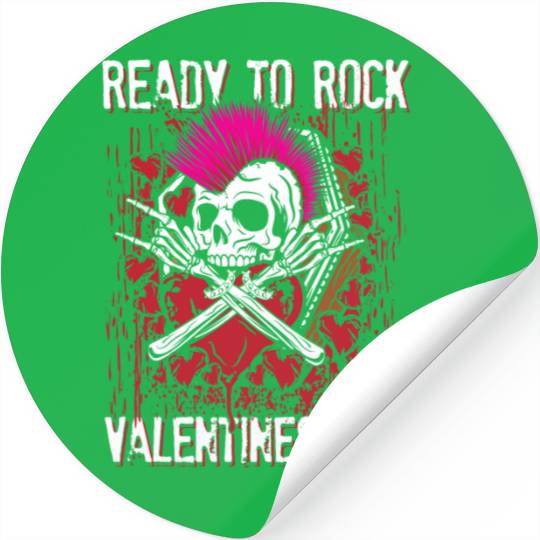 Ready to rock valentines day | love feast day Stickers