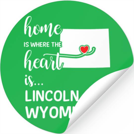 Lincoln County Wyoming Is Where My Heart IsGift Stickers
