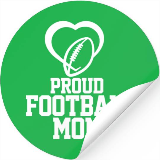 White Ball Football Mom Passion Is Gift Cool Best Stickers