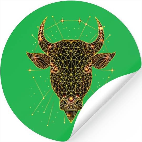 Minotaur Bull Taurus Zodiac Stickers