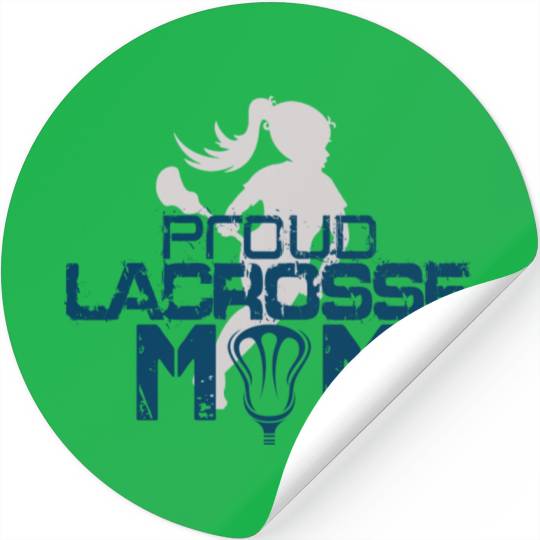 Proud Lacrosse Mom Passion Is Gift Cute Stickers