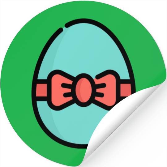 Colorful Easter Egg Stickers