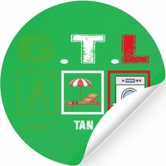 Gym Tan Laundry GTL New Italian Flag apparel Stickers