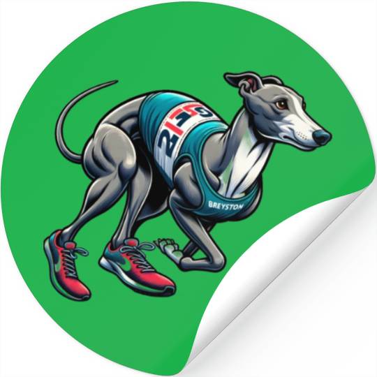 Marathon Master: Greyhound's Race Day Stickers